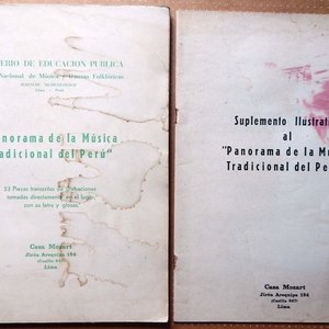 Dos Libros: Panorama De La Música Tradicional Del Perú y Suplemento Ilustrativo - imagen 1
