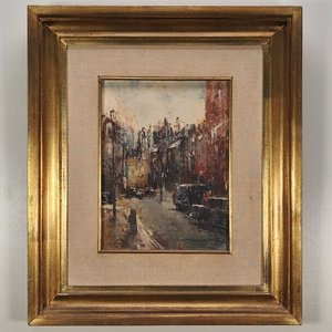 Lote siguiente: Óleo "Calle de Londres" por Julio Cesar Michielli, 1986