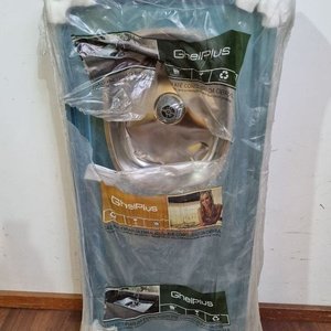 Lote siguiente: Pileta de Cocina GhelPlus Plateada con Detalles (53x120 cm)