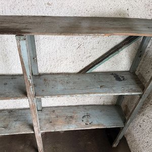 Estantería de Madera Rústica de Tres Niveles - imagen 4