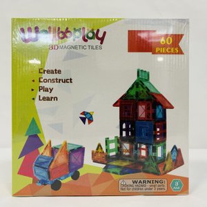 Juego de Bloques Magnéticos 3D Wellooplay - 60 Piezas - imagen 4