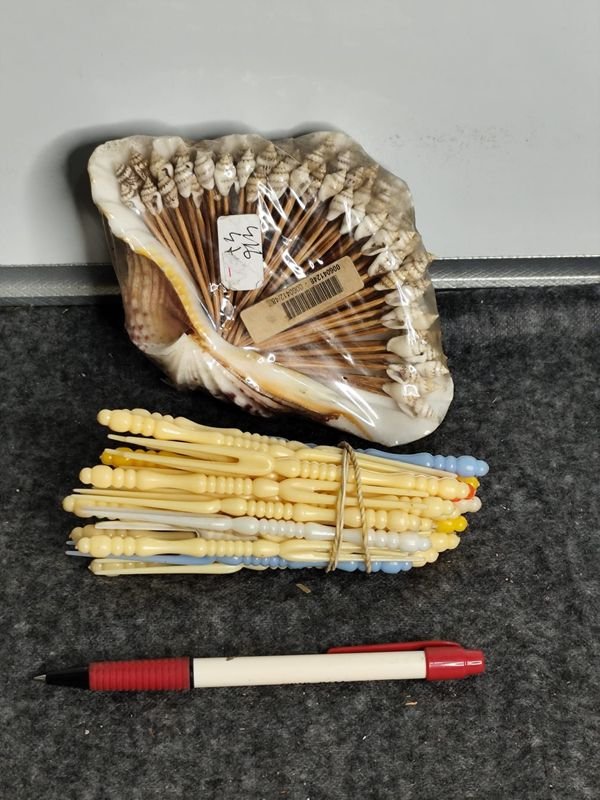 Pinchos Decorativos con Caracolas y Manguitos de Caracoles Pequeños