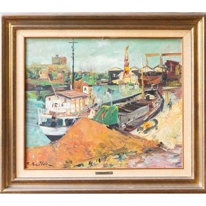 Lote siguiente: Óleo "Barcos" de Zoma Baitler - Arte Uruguayo