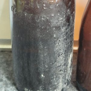 3 Botellas Antiguas Cerveza Paysandú Vidrio Ambar - imagen 2