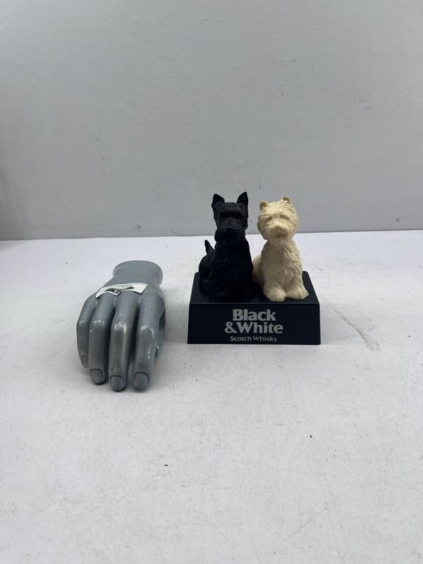 Figura Publicitaria Perros Whisky Black & White Plástico