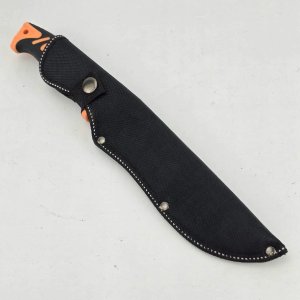 Cuchillo Táctico Negro y Naranja con Funda - imagen 6