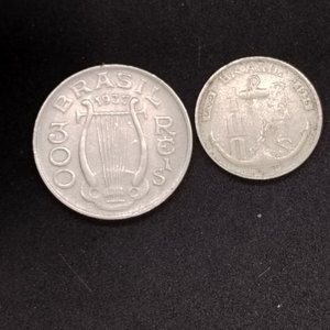 Lote de 2 Monedas de Brasil: 100 Reis 1936 y 300 Reis 1937 - imagen 4