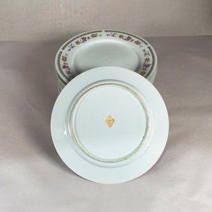 Once Platos Llanos con Guarda Floral - 27 cm Diámetro - imagen 3