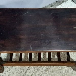 Mesa Ratona De Madera Oscura Estilo Clásico - imagen 3