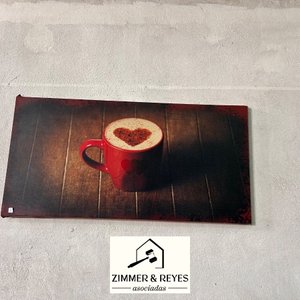 Lote siguiente: Cuadro Decorativo Taza de Café con Corazón
