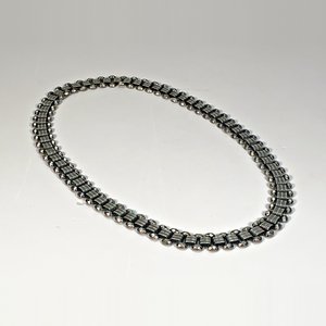 Collar Art-Deco de Metal con Eslabones - 39 cm - imagen 2