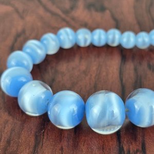 Collar de Cristal Murano Celeste con Cierre Metálico - imagen 4