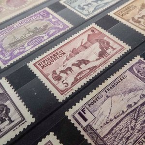 40 Sellos Postales de Saint Pierre y Miquelon, Territorio Francés de Ultramar - imagen 2