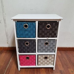 Lote siguiente: Mueble Organizador Blanco con Cajones de Colores