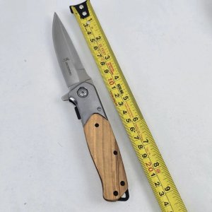 Navaja Plegable Browning Acero Inoxidable con Mango de Madera - imagen 4