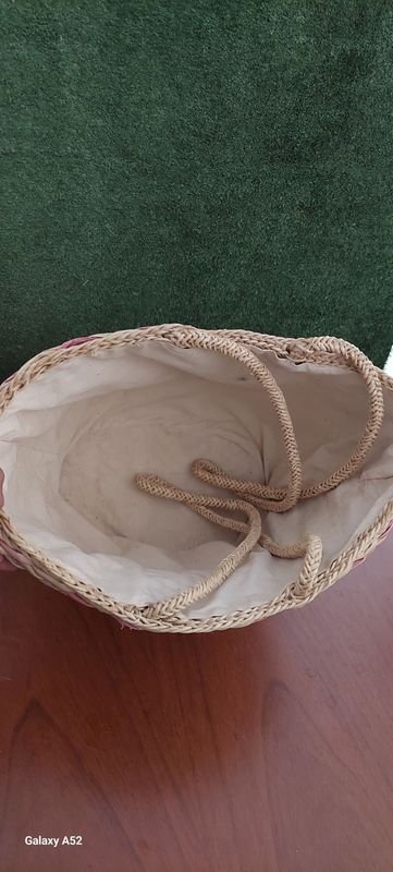 Bolsa de Wicker Colorida y Hecha a Mano - imagen 2