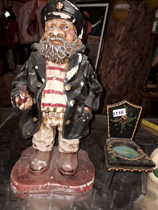 Figuras de capitán de barco y muñecos de nieve decorativos - imagen 2
