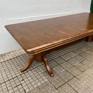 Juego de Comedor de Madera: Mesa Extensible y 10 Sillas Tapizadas Beige - imagen 25