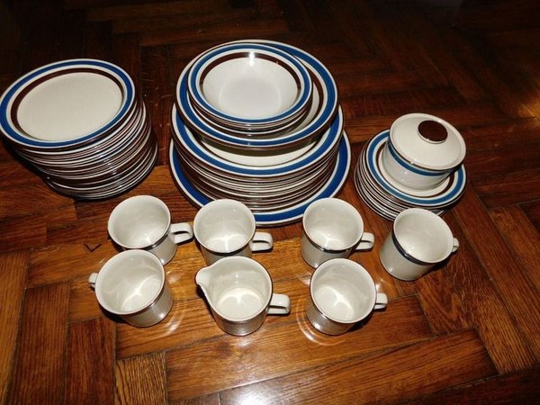 Juego de vajilla vintage contemporáneo de 41 piezas - imagen 1