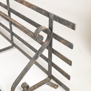 Ganchera Antigua de Hierro Forjado con Volutas - 81 cm - imagen 3