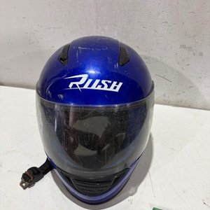 Casco de Moto Azul Marca Rush - imagen 1
