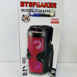 Parlante Portátil BTSPEAKER Modelo ZQS4209 Rojo con Control Remoto - imagen 2