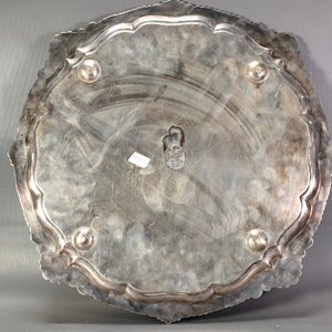 Bandeja Antigua "Chief Sheffield" en Plata Sellada, Diseño en Relieve - imagen 7