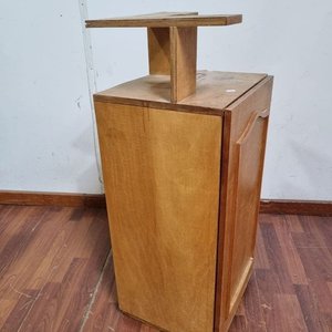 Mueble Auxiliar de Madera con Puerta y Estantes - imagen 4
