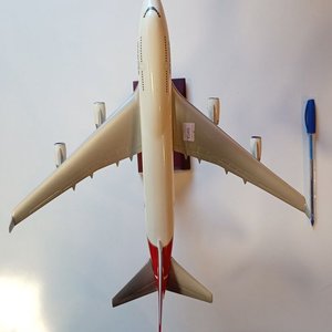 Maqueta Avión Boeing 747 Qantas Space Models London Resina 1/200 35cm - imagen 4