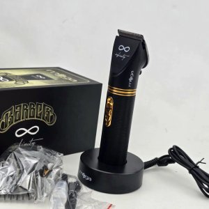 Cortapelo Profesional Mega Barber Infinity Negro y Dorado con Accesorios - imagen 8