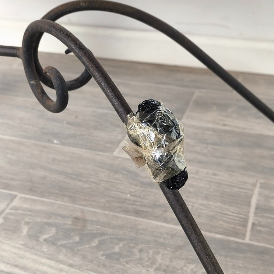 Mesa de comedor en madera y hierro para sala de estar - imagen 7