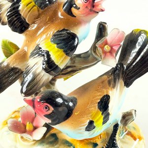 Figura de Pareja de Pájaros en Porcelana, 10 cm - imagen 5