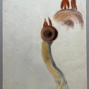 Obra de José Cuneo: "Los Compañeros" - Pastel sobre Papel - imagen 2