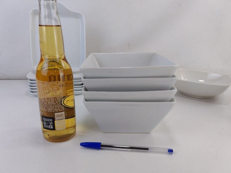 Bandejas y bowls de porcelana blanca para picadas - imagen 6