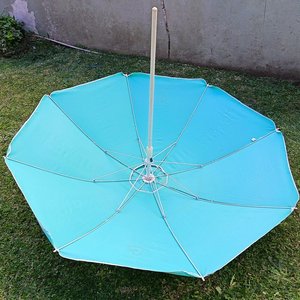 Sombrilla de Jardín Portones Celeste con Funda y Medidor - imagen 3