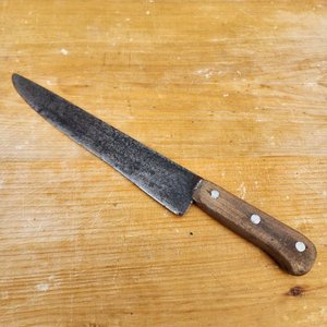 Cuchilla de Cocina Hoja Larga con Mango de Madera - imagen 1