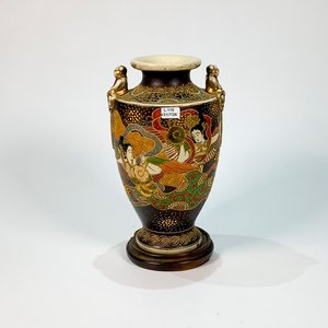 Lote anterior: Florero Cerámica Satsuma Marrón Decoración Figuras Orientales y Budas 30 cm