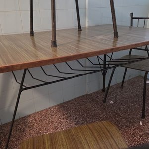 Juego de Comedor Diario: Mesa y 4 Sillas de Hierro y Madera - imagen 4