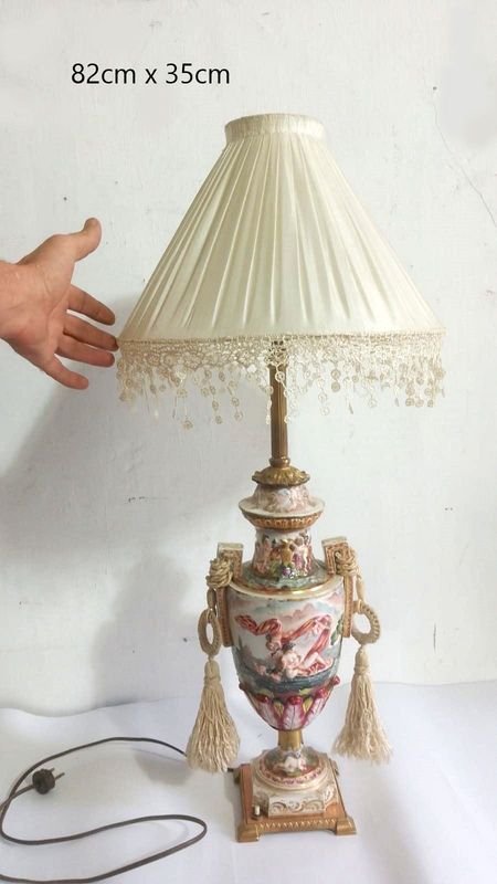 Lámpara de mesa en porcelana Capodimonte, marca N 1920 - imagen 3