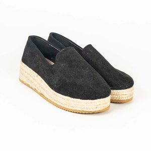 Lote siguiente: Alpargatas Negras de Yute con Taco Corrido - Talle 40