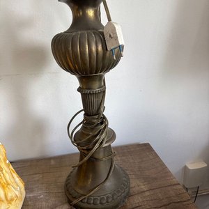 Lámpara Antigua de Gran Tamaño en Bronce - imagen 8