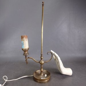 Lámpara de Mesa Holandesa en Bronce Macizo - imagen 5