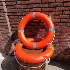 Aros Salvavidas Naranja 75 cm Diámetro con Tiras Reflectivas - imagen 3