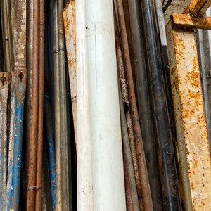 Lote de 12 Caños Metálicos y de PVC de Varios Diámetros y Largos - imagen 3