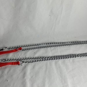 Par de Correas para Mascota con Cadena y Agarre Rojo - imagen 2