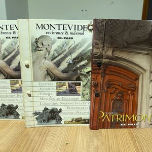 Lote siguiente: Libros "Nuestro Patrimonio" y "Montevideo en Bronce y Mármol" de El País