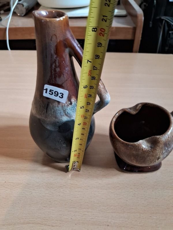 Lotes de cerámica artesanal, jarrones y vasos - imagen 4