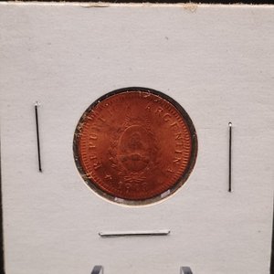 Moneda Argentina 2 Centavos 1948 Cobre Sin Circular - imagen 2
