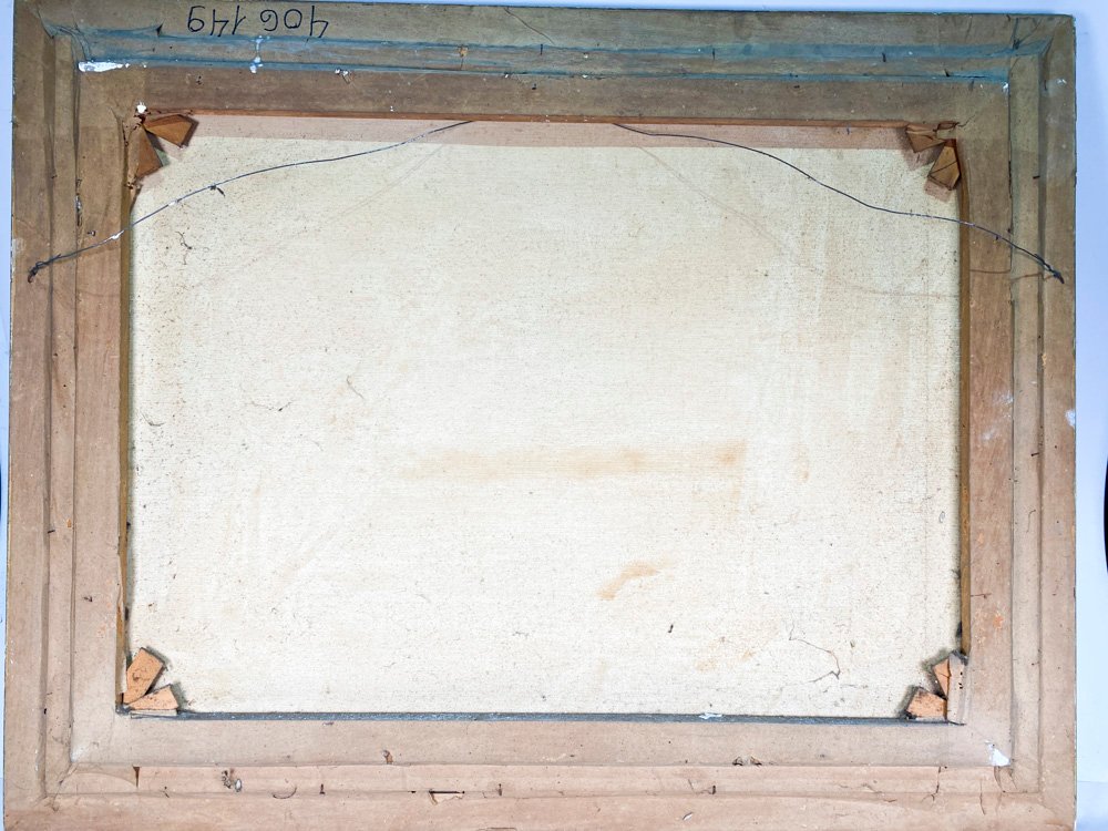 Cuadro oleo sobre tela firmado con marco en madera - imagen 3