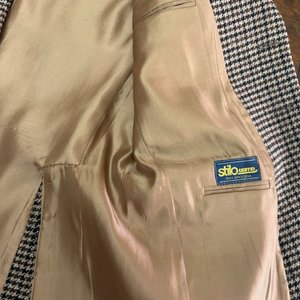 Saco Clásico Talle 48 Estampado Príncipe de Gales - imagen 4